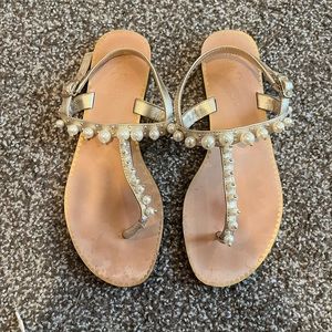 Lilly Pulitzer pearl sandals